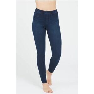 Spanx Leggings Womens Med blue Pull On Jean-ish Ankle Shaping Stretch Jeggings